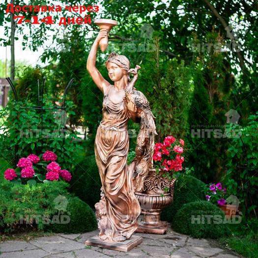 Скульптура Девушка с павлином - фото 1 - id-p101457840