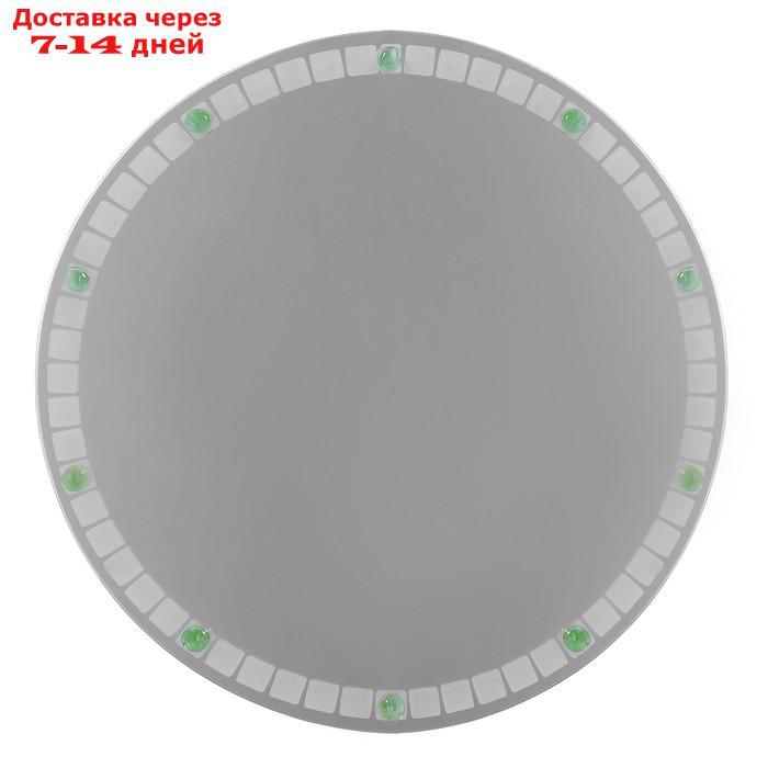 Зеркало "Одуванчики", с пескоструйной графикой и фьюзингом, настенное, D=50 см МИКС - фото 5 - id-p186414607