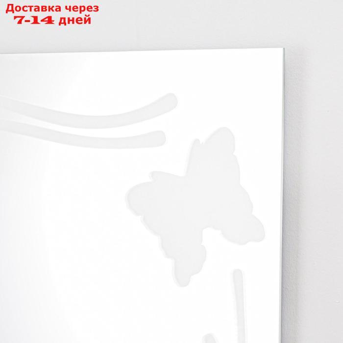 Зеркало "Бабочка", с пескоструйной графикой, настенное, 51×80 см - фото 2 - id-p186414616