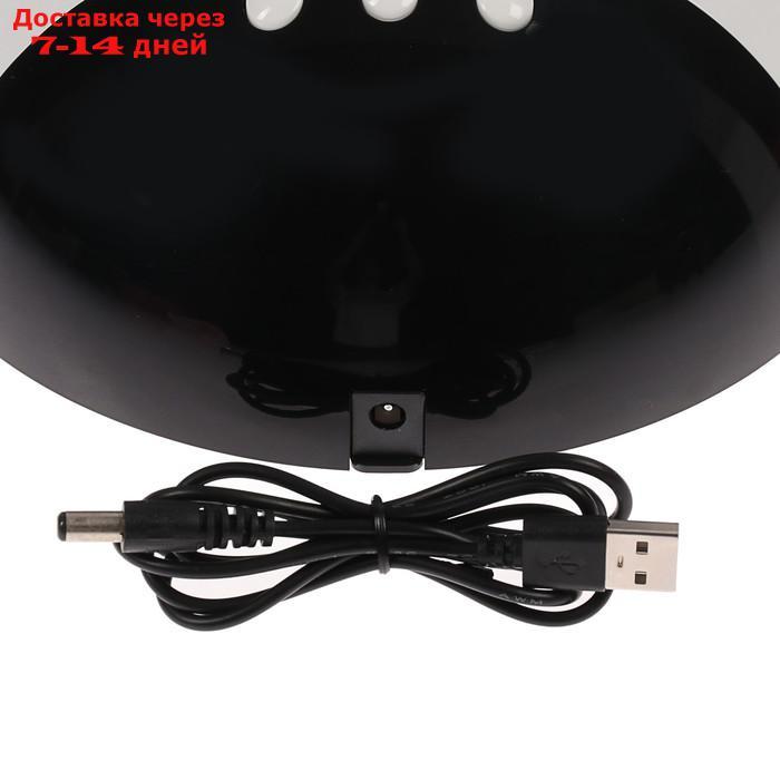 Лампа для гель-лака LuazON LUF-18, LED, 8 диодов, 24 Вт, таймер 3 режима, USB, белая - фото 4 - id-p186412709