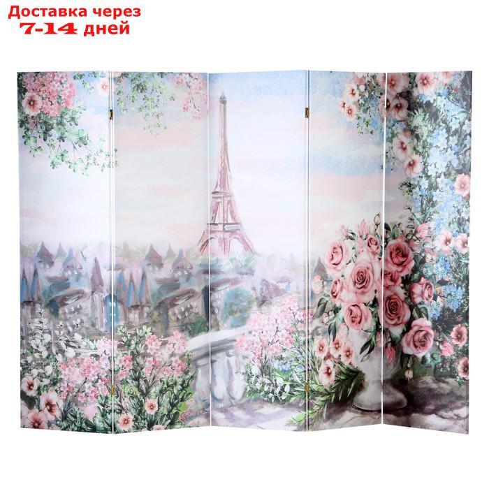 Ширма "Картина маслом. Розы и Париж", 250 × 160 см - фото 1 - id-p186414812