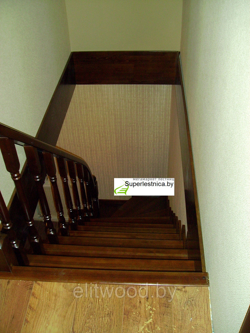 Деревянная лестница из лиственницы №2 - фото 4 - id-p23297922