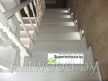 Деревянные лестницы на второй этаж из дуба №3