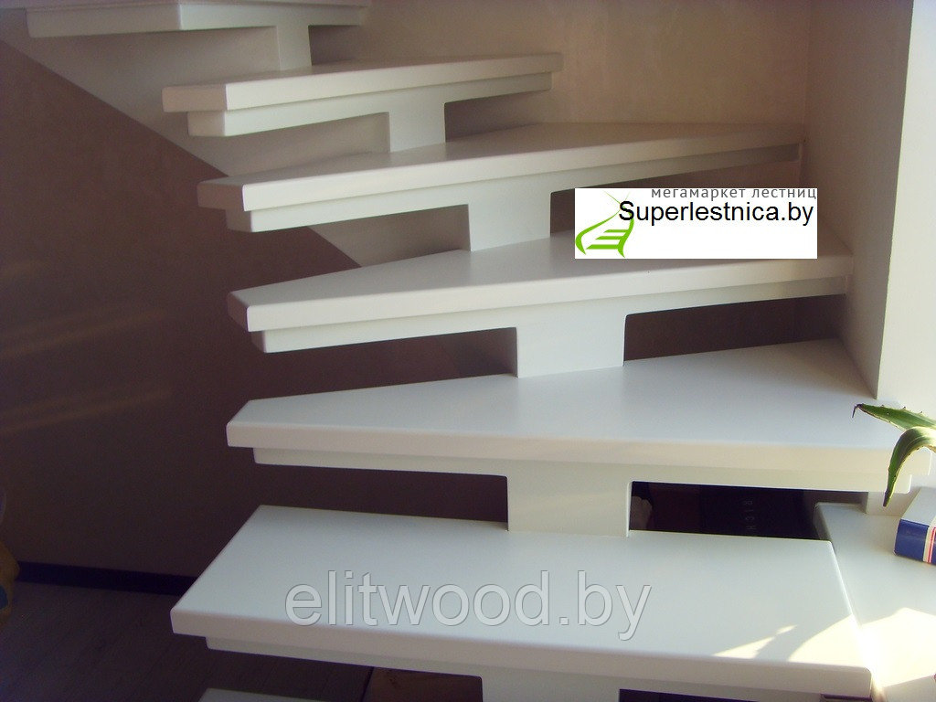 Деревянные лестницы от производителя в Минске из бука №1 - фото 1 - id-p23297944