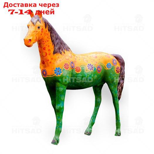 Ростовая фигура Конь желто-зелёный - фото 1 - id-p101458181