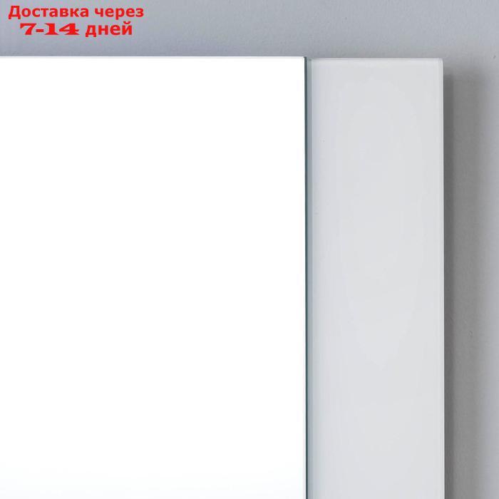 Зеркало , настенное, 67х52см, с декоративными вставками (цвет вставки белый) - фото 2 - id-p186415001
