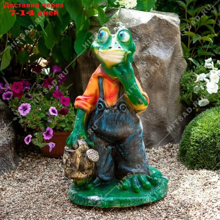 Декоративная фигура для сада Лягушка с лейкой - фото 3 - id-p169899556