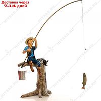 Фигура садовая рыболов