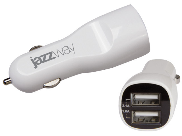 Блок питания iP-3100USB автомобильный JAZZway (Автомобильная зарядка для телефона для 2 USB) - фото 1 - id-p186566178