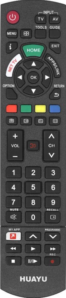 Huayu для PANASONIC URC1520 УНИВЕРСАЛЬНЫЙ ПУЛЬТ ДЛЯ TV (серия HRM1520 )