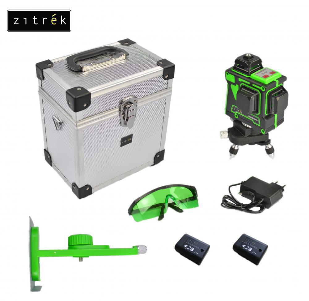 Уровень лазерный самовыравнивающийся Zitrek LL12-GL-2Li-MC зеленый луч - фото 1 - id-p186570860