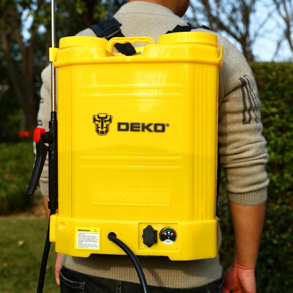 Опрыскиватель садовый аккумуляторный DEKO DKSP10 Li-Ion 16 л 065-0954 - фото 8 - id-p186572456