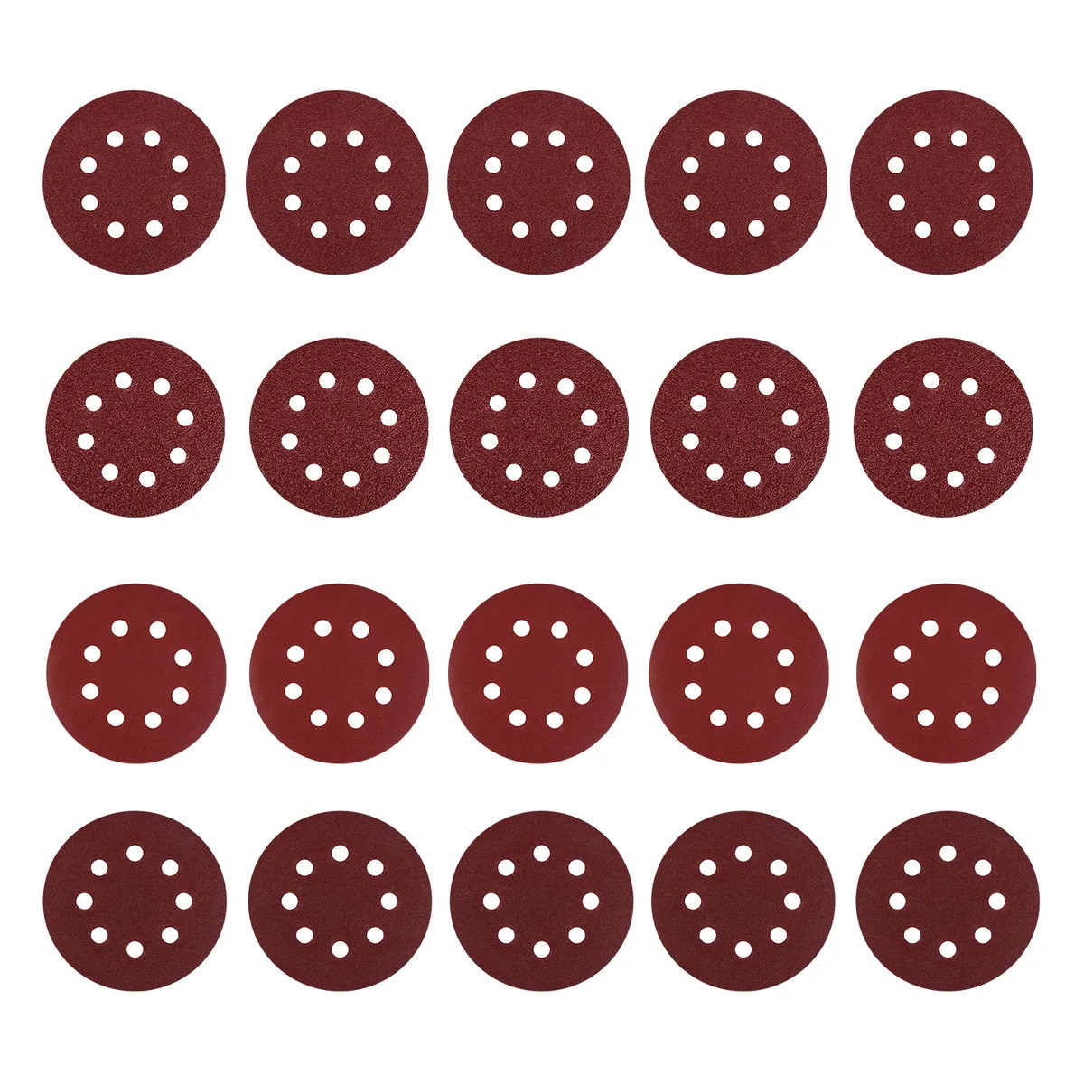 Набор шлифовальных кругов D125, зерно P40, P80, P120, P240 Deko SD20-1 (20 шт) - фото 1 - id-p186570488