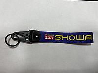 Шнурок для ключей 150mm, железный карабин #38 (Showa blue)