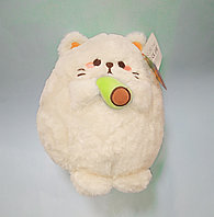 Мягкая игрушка "Плюшевый котик с авокадо", 20 см