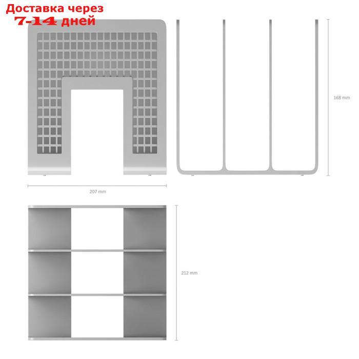 Лоток для бумаг вертикальный, 3 отделения Erich Krause, серый - фото 3 - id-p168941600