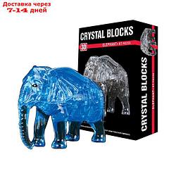 Пазл 3D кристаллический "Слон", 41 деталь, МИКС