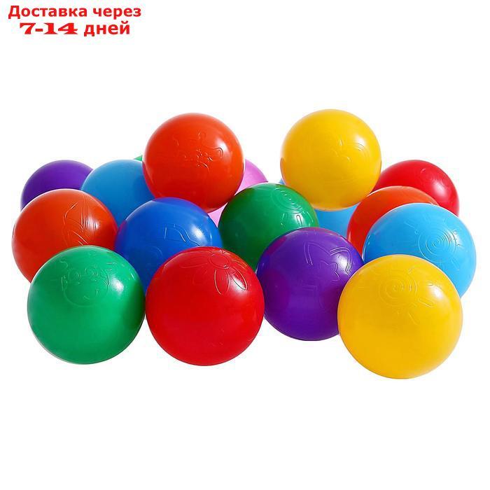 Шарики для сухого бассейна с рисунком, диаметр шара 7,5 см, набор 150 штук, разноцветные - фото 9 - id-p136156133