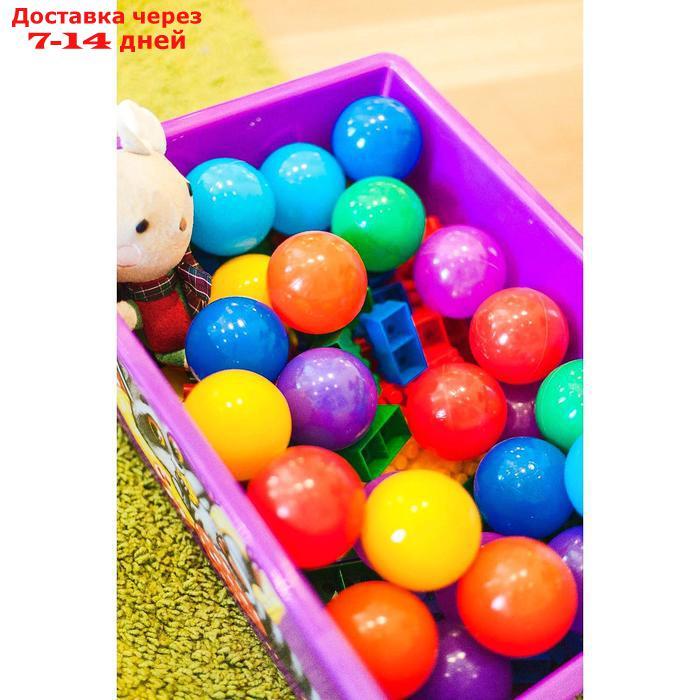 Шарики для сухого бассейна с рисунком, диаметр шара 7,5 см, набор 30 штук, разноцветные - фото 6 - id-p154473245