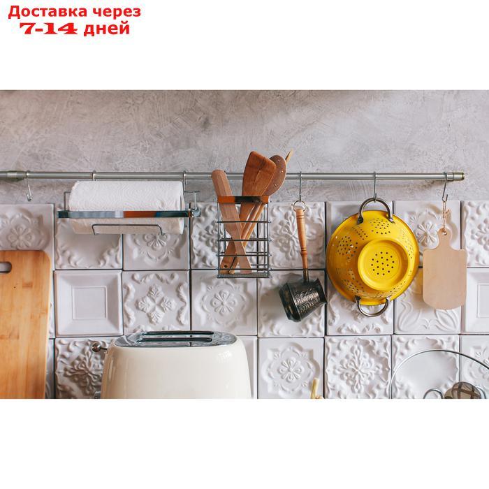 Рейлинговая система для кухни Доляна: базовый набор, 10 предметов - фото 1 - id-p185681276