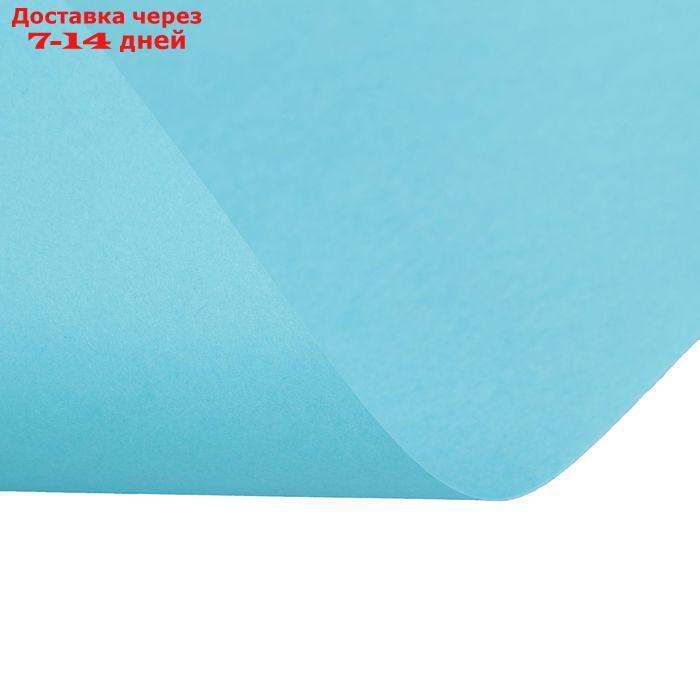 Бумага цветная А4, 100 листов Calligrata Интенсив, голубая, 80 г/м² - фото 4 - id-p175594927