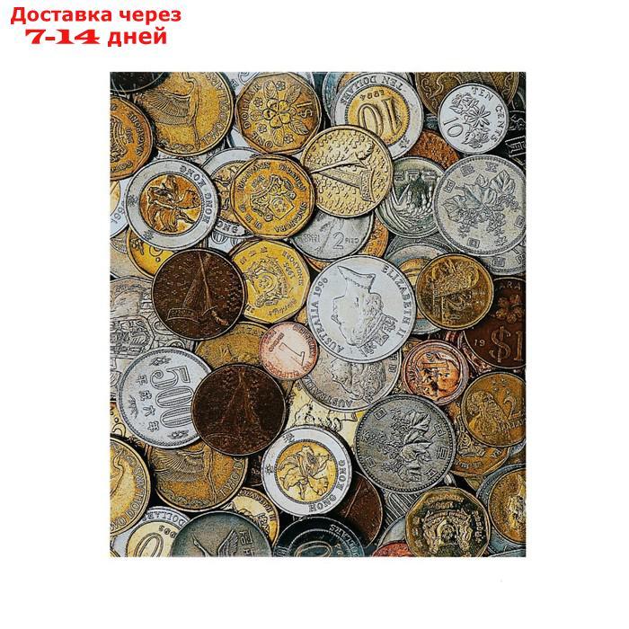 Альбом для монет на кольцах, Оптима, 225 х 265 мм, обложка ламинированный картон - фото 1 - id-p178654543