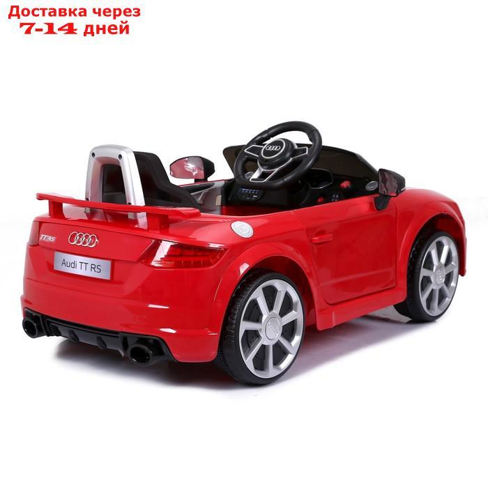 Электромобиль AUDI TT RS, цвет красный, EVA колеса, кожаное сидение - фото 3 - id-p144296175