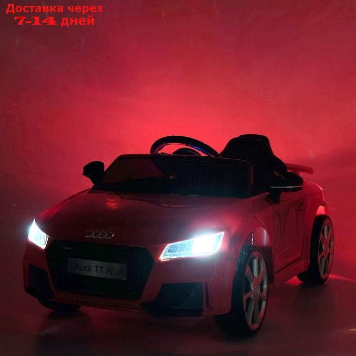 Электромобиль AUDI TT RS, цвет красный, EVA колеса, кожаное сидение - фото 8 - id-p144296175