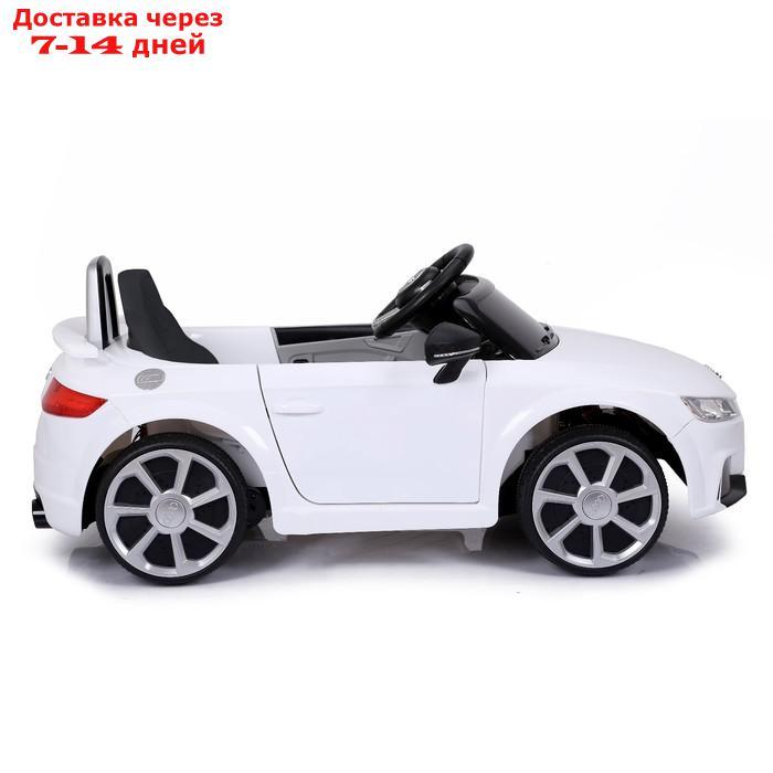 Электромобиль AUDI TT RS, окраска белый, EVA колеса, кожаное сидение - фото 2 - id-p145046850