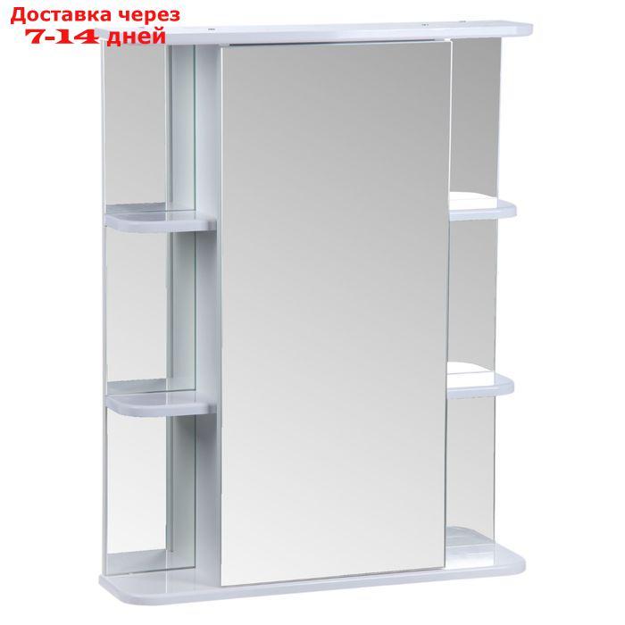 Зеркало-шкаф "Тура", с двумя секциями полок, 65 х 15,4 х 83,2 мм - фото 1 - id-p185681248