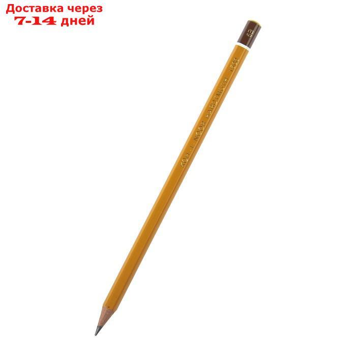 Набор карандашей чернографитных разной твердости 24 штуки Koh-i-Noor 1504 ART, 8В-10Н, в металлическом пенале - фото 7 - id-p171433279