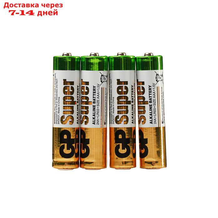 Батарейка алкалиновая GP Super, AAA, LR03-10S, 1.5В, набор 10 шт. - фото 2 - id-p104945481