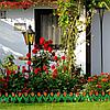 Ограждение декоративное, 30 × 225 см, 5 секций, пластик, оранжевый цветок, "Тюльпан", фото 6