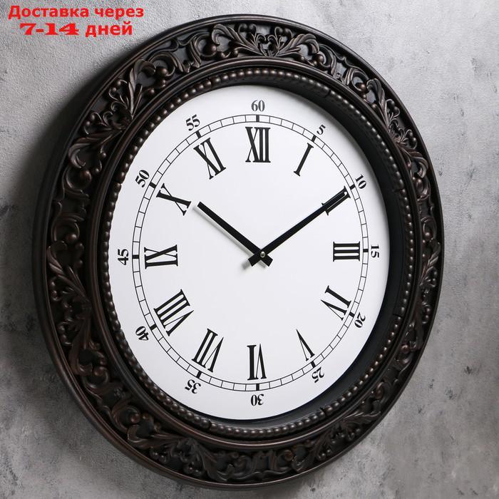 Часы настенные, серия: Классика, "Мальта", d=60 см, темная рама - фото 2 - id-p163557465