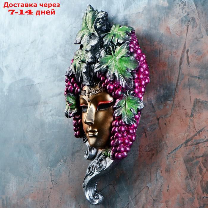 Венецианская маска "Виноград" золото 30см - фото 10 - id-p184829340