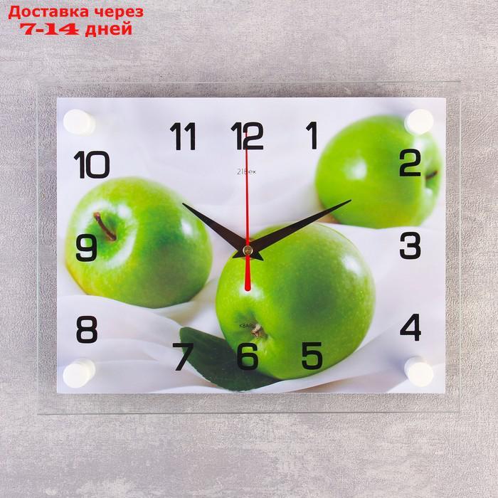 Часы настенные, серия: Кухня, "Яблоки", 20х26 см микс
