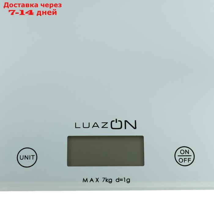 Весы кухонные LuazON LVK-702, электронные, до 7 кг, белые - фото 4 - id-p149631933