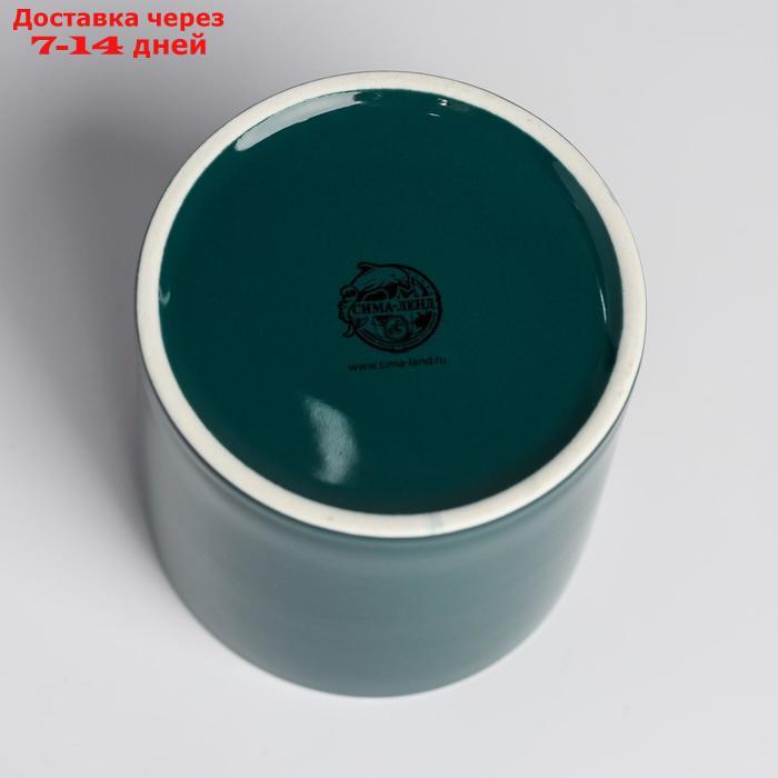 Керамическое кашпо с тиснением "Веточки", 10 х 10 см - фото 5 - id-p165679466