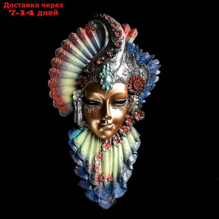 Венецианская маска "Рубин" 32см МИКС золото - фото 1 - id-p183739958