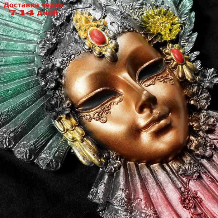 Венецианская маска "Рубин" 32см МИКС золото - фото 5 - id-p183739958