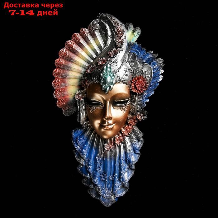 Венецианская маска "Рубин" 32см МИКС золото - фото 7 - id-p183739958