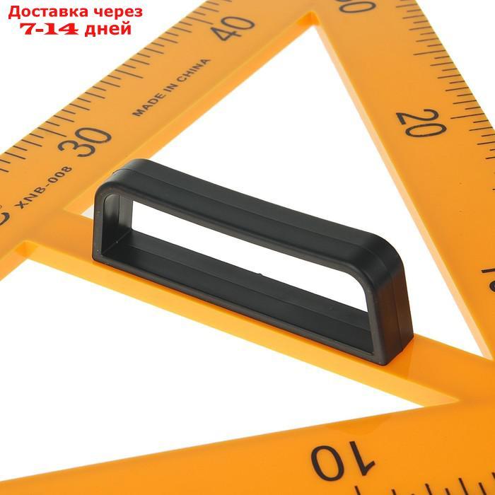 Треугольник для школьной доски, с держателем, прямоугольный, 45° - фото 3 - id-p168942008