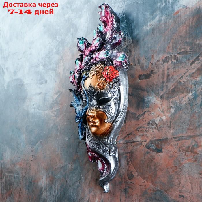Венецианская маска "Павлин" цветной 35см - фото 9 - id-p163557001