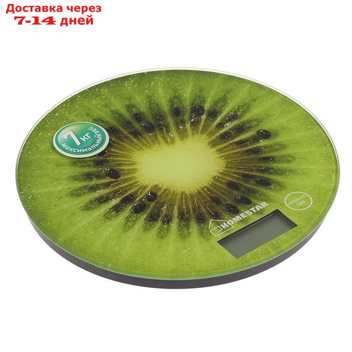 Весы кухонные HOMESTAR HS-3007, электронные, до 7 кг, зелёные - фото 1 - id-p136154302