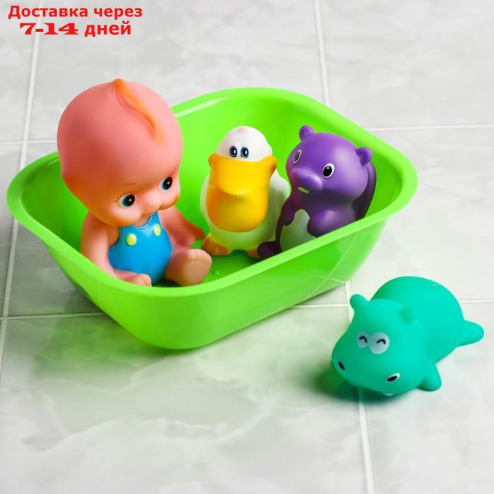Набор игрушек для игры в ванной "Пупс +3 игрушки в ванне" - фото 3 - id-p177340915