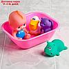 Набор игрушек для игры в ванной "Пупс +3 игрушки в ванне", фото 4