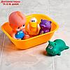 Набор игрушек для игры в ванной "Пупс +3 игрушки в ванне", фото 5
