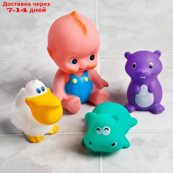 Набор игрушек для игры в ванной "Пупс +3 игрушки в ванне" - фото 7 - id-p177340915