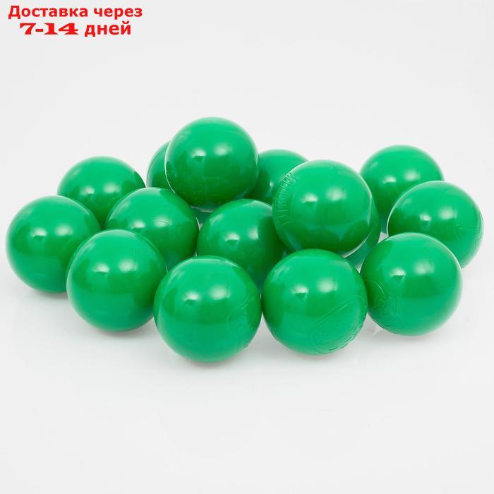 Шарики для сухого бассейна с рисунком, диаметр шара 7,5 см, набор 500 штук, цвет зелёный