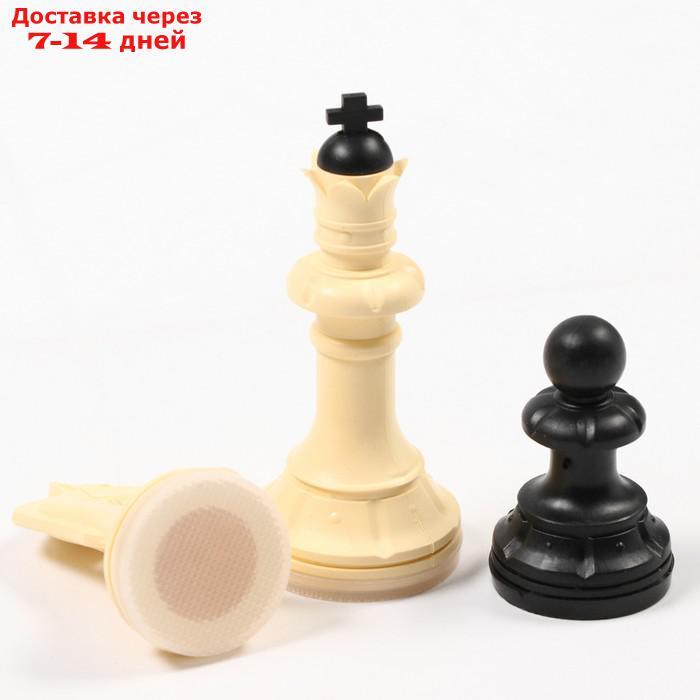 Шахматы (доска дерево 30х30 см, фигуры пластик, король h=7см) - фото 2 - id-p150299594